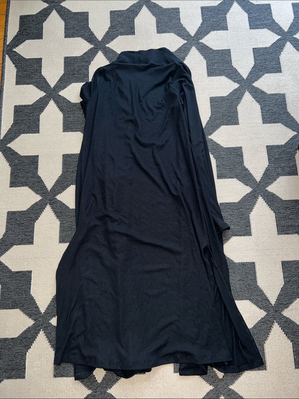 American Eagle AE Black Open Front Duster Cardigan - Picture 5 of 5